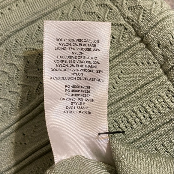 Babaton XS Green Bodycon Tube Skirt - Picture 8 of 8